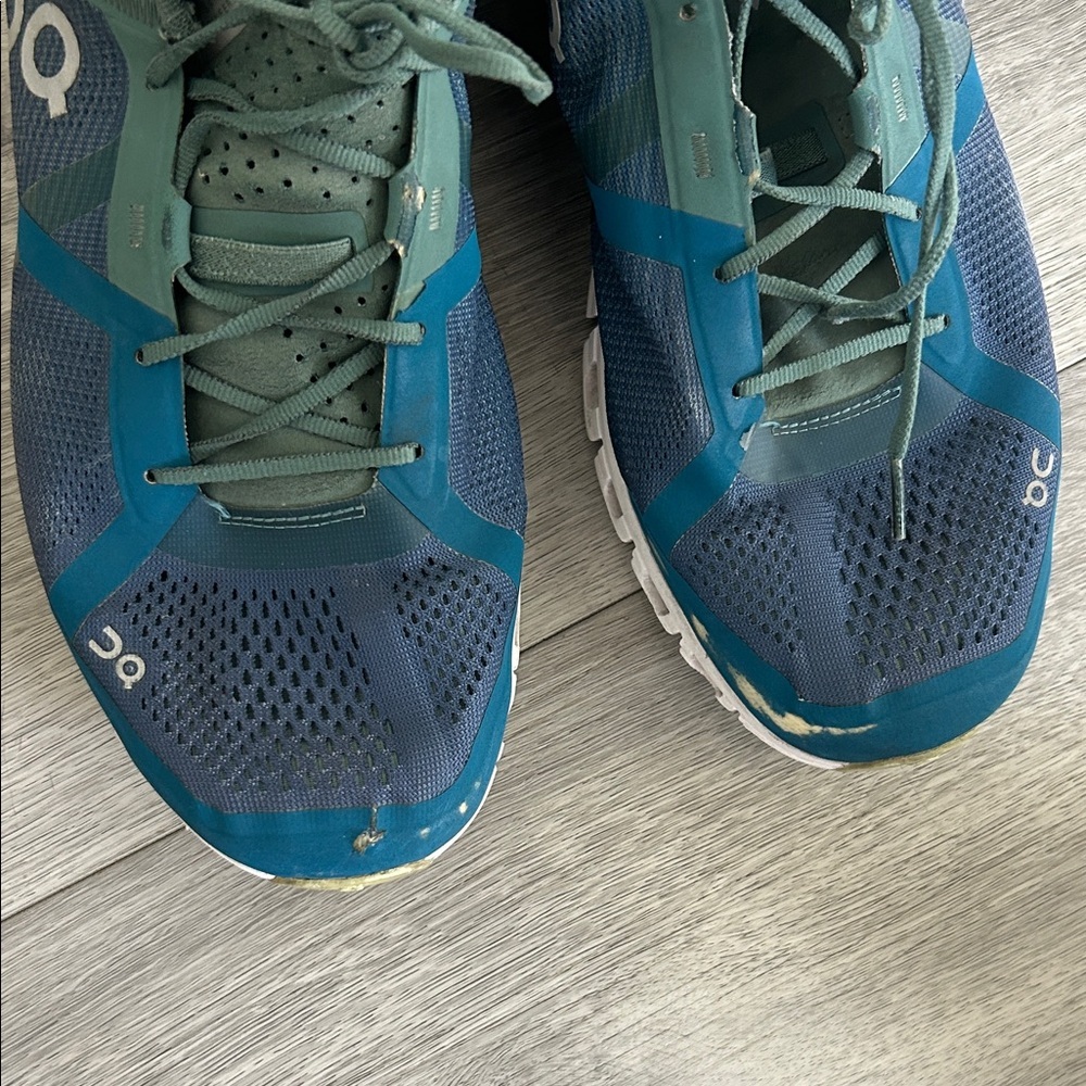 ON RUNNING Cloudflow 'Sea Petrol' Running Shoes Size 11.5 - Picture 3 of 13